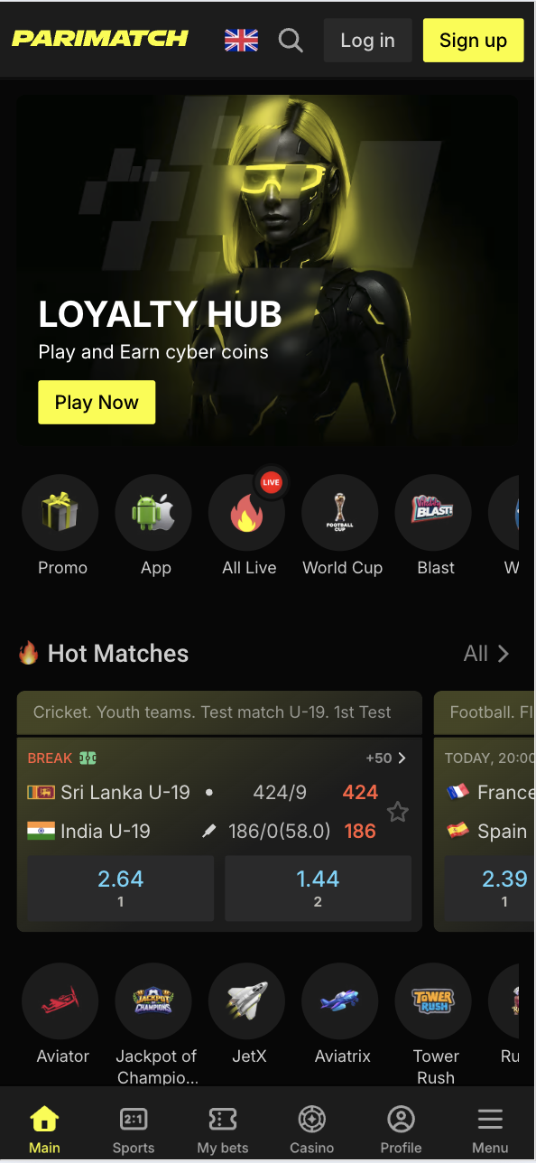 Parimatch App Mobile Site UPI Apps