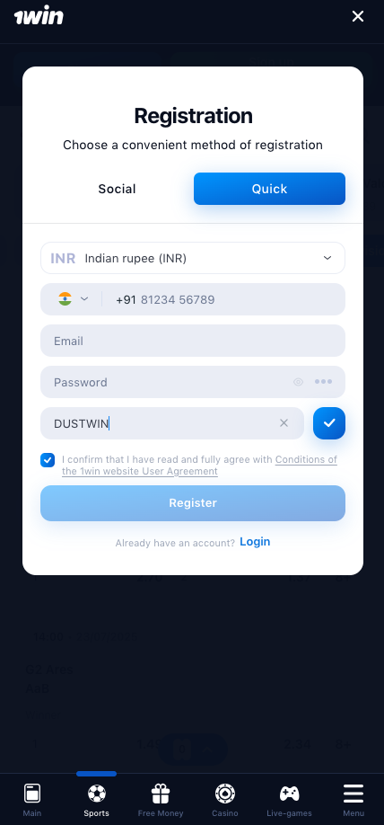 10cric Sign Up