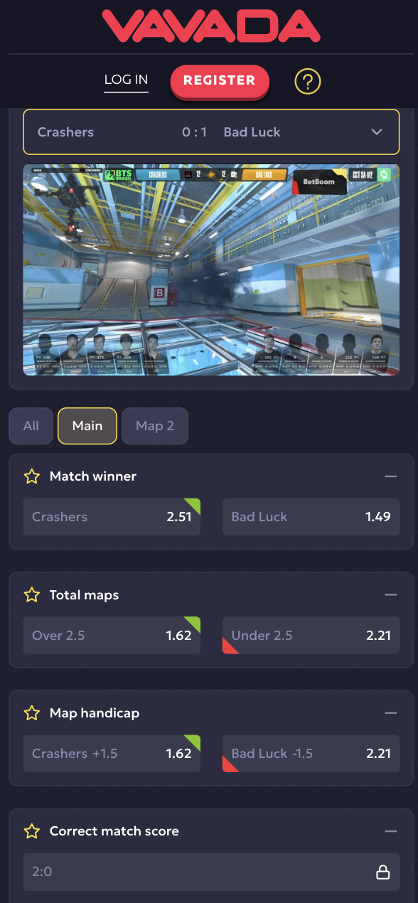 VAVADA CS2 live betting