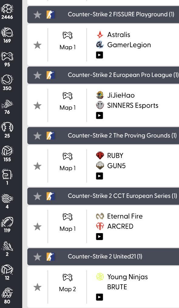 Fun88 CS2 Betting Options