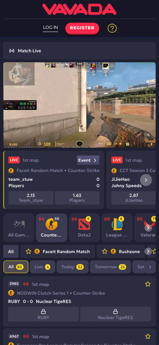 VAVADA CS2 live streaming