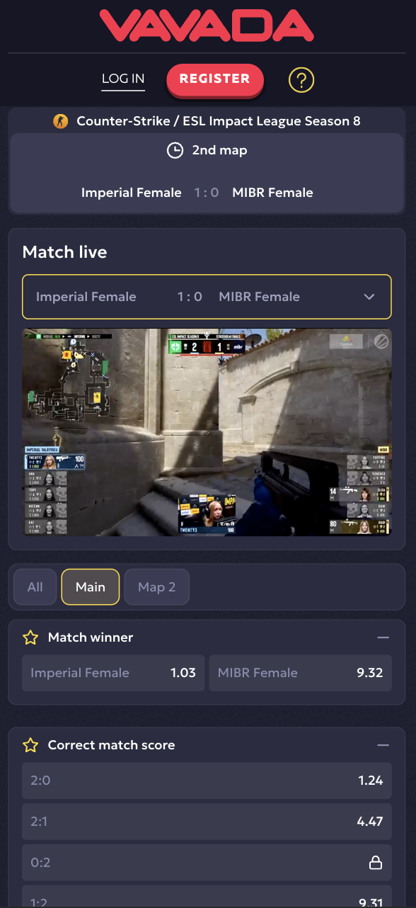 VAVADA live streaming