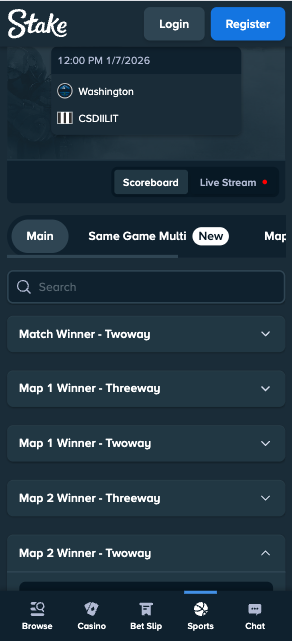 Stake India mobile betting app