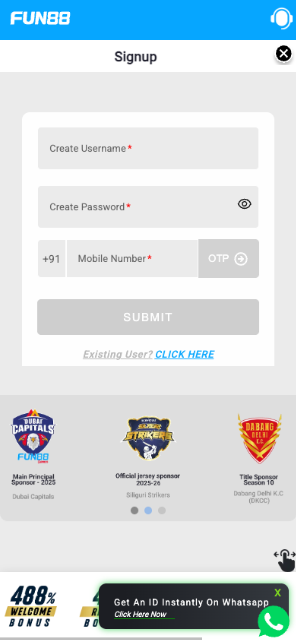 Fun88 bonus sign up