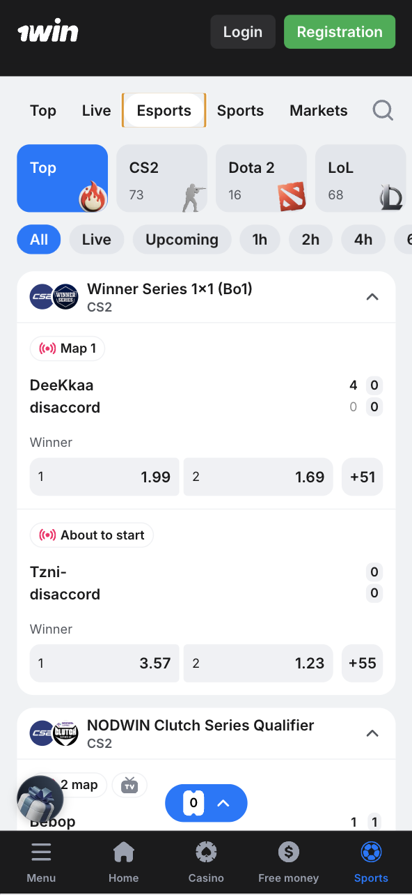 10cric Sign Up 1win CS2 esports live betting odds