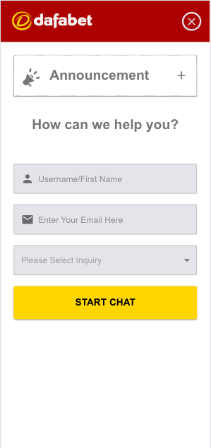 Dafabet India Live Chat Customer Support Example