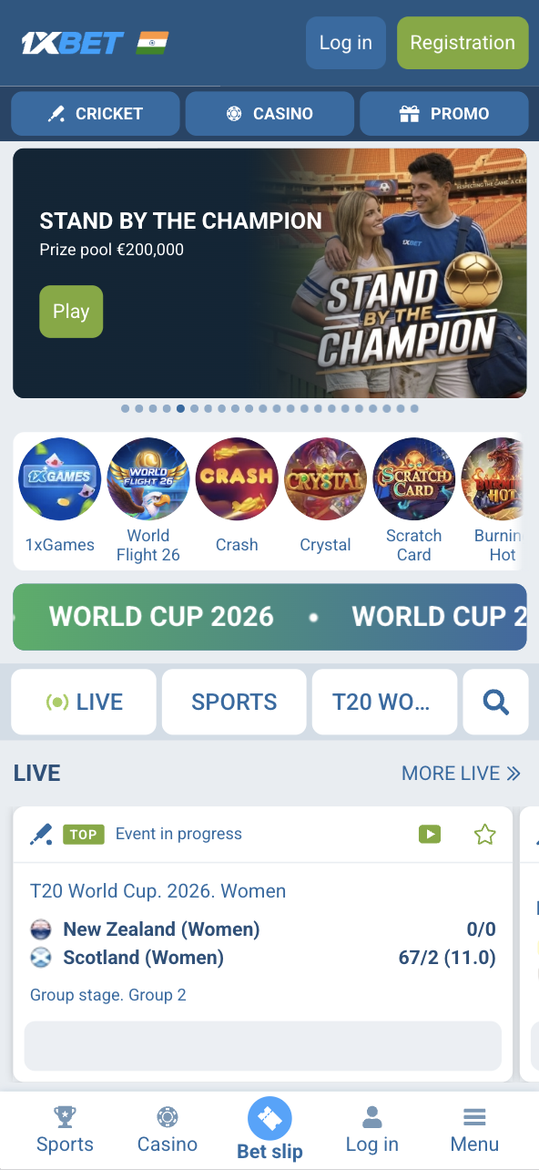 1xBet mobile betting site app